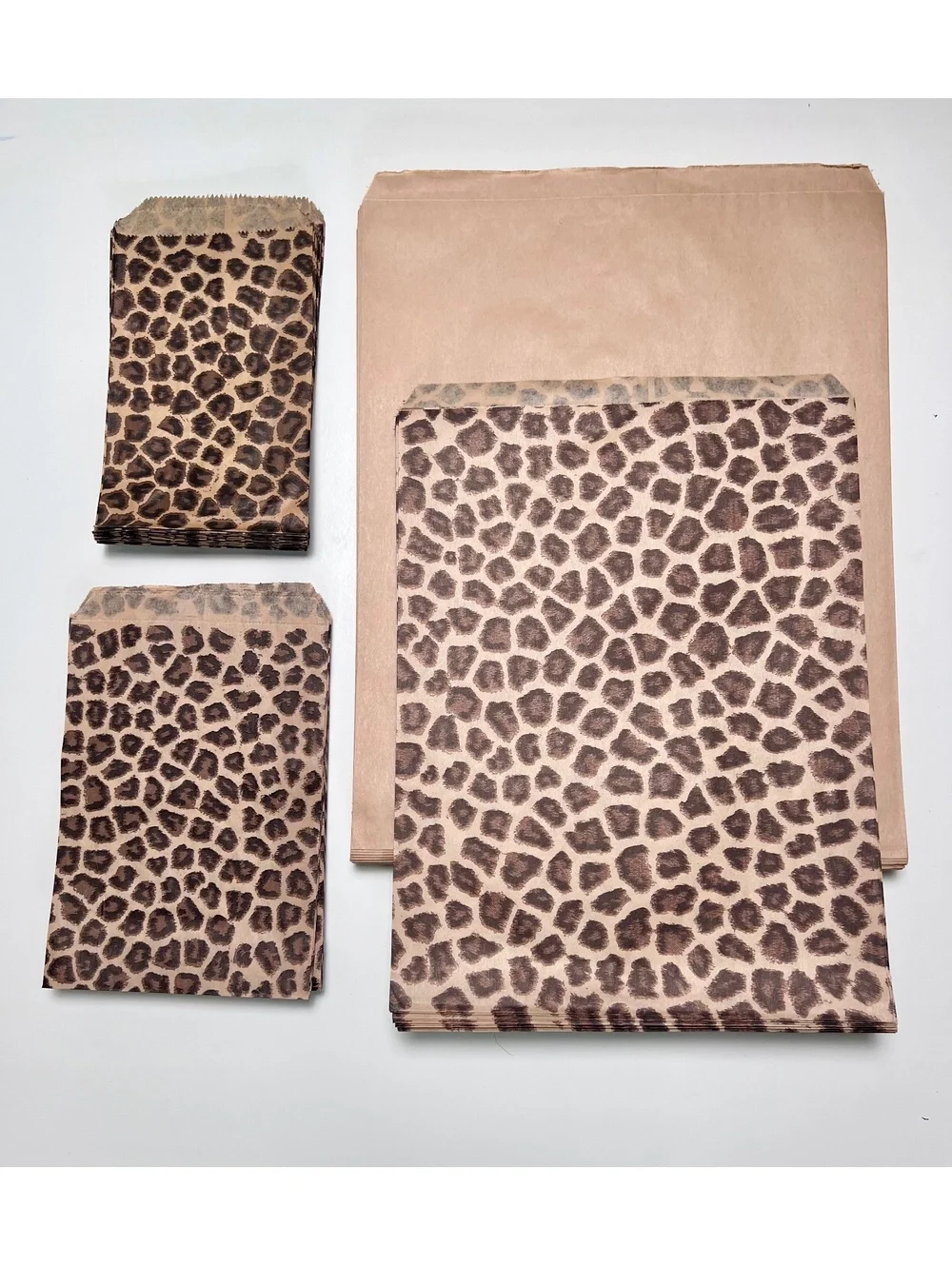 Qty 300~Assorted~Leopard Animal Print Party Jewelry Favor Treat Paper Gift Bags